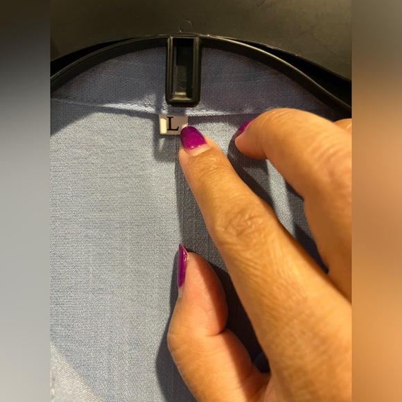 🔷 Long sleeve button down cotton/linen top. Size large. EUC. 🔷 - Picture 2 of 7